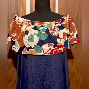 Mai Soli Off Shoulder Floral Top